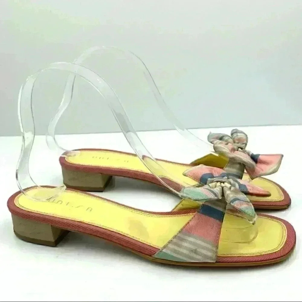 Unisa sandals size 6 Carissa multicolored preppy - Picture 2 of 14